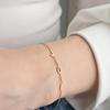Lemegeton Customized Initial Bracelet with Symbol A-Z Letters Bracelets Stainless Steel Jewelry for Mom Girls Personalized Gifts