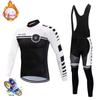 2026 Winter Thermal Fleece Cycling Clothes Men Jersey Suit Outdoor Bike MTB Clothing Bib Pants Set Ropa Ciclismo Hombre