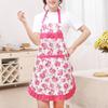 Baking Apron Soft Texture with Pocket Waterproof Sleeveless Anti-oil Ladies Fashion Cooking Apron for Kitchen