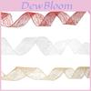 Elegant 10 Meter Christmas Ribbon With Edged Netting For Festive Tree Decorations
