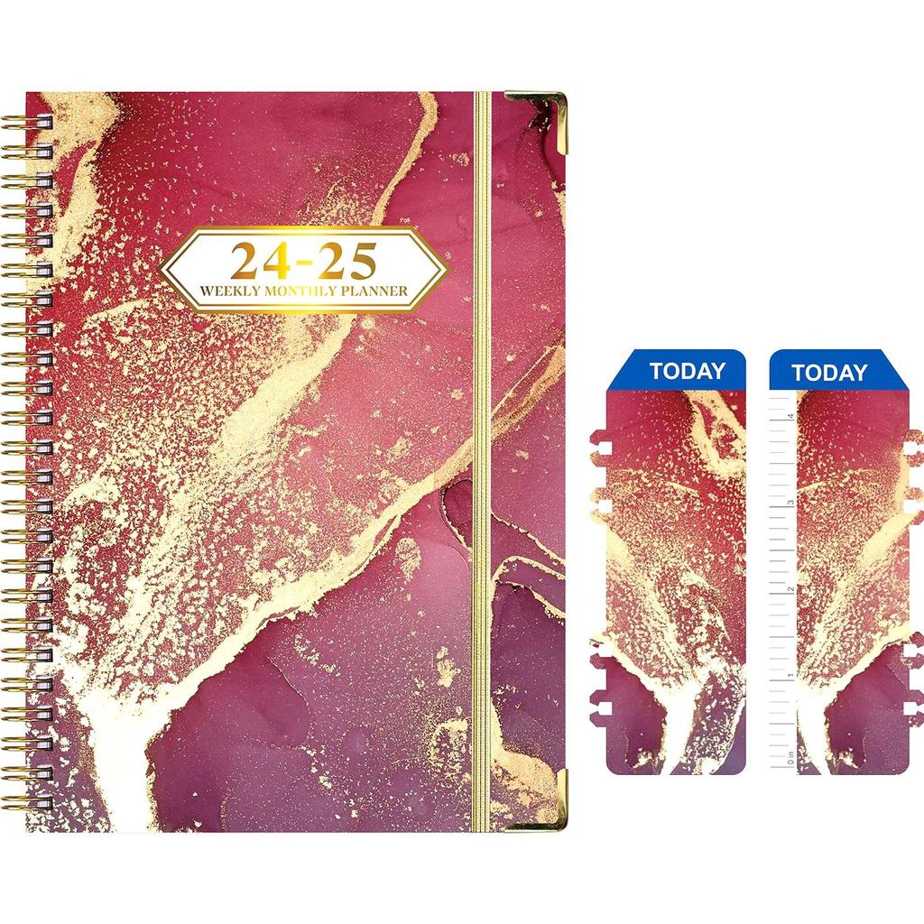 2024-2025 Planner - Julys 2024 - Junes 2025, 2024-2025 Planner, 2024-2025 Weekly And Monthly Planner, A5, Labels, Hardcover, Back Pocket