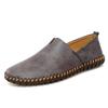 Men's Cross-Border Slip-On Driving Loafers: Casual Leather Sock Shoes for Spring/Summer - Handmade, Large Size Available