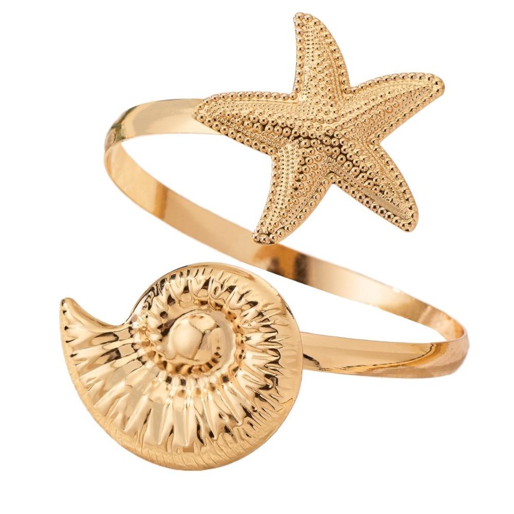 Multi Style Opening Arm Bracelet Metal Arm Bracelet Elegant Flower Bracelet  Hand Jewelry