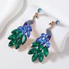 Exotic Peacock Dangle Earrings for Women Exquisite Shiny Zircon Earring Vintage Ethnic Ear Accessories Trendy Aesthetic Jewelry