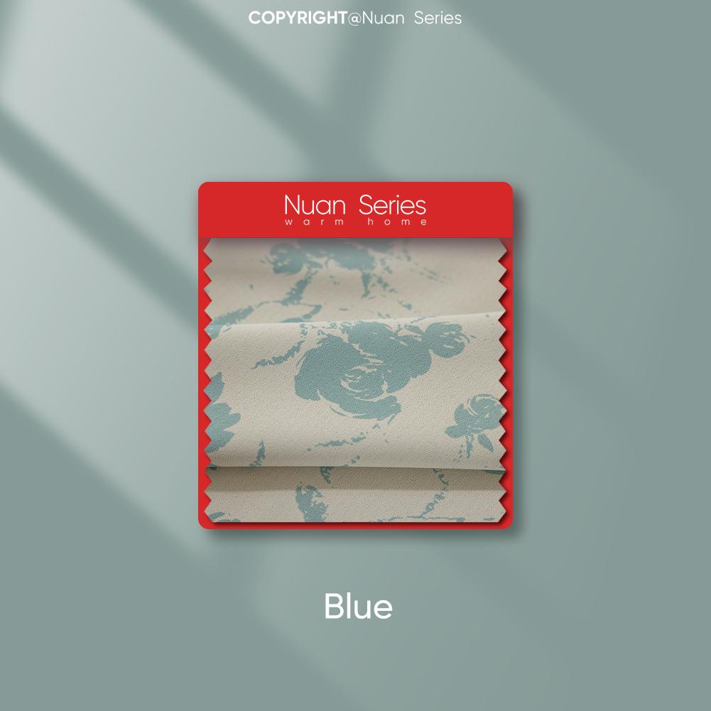 1 Stück, 70–80 % Verdunkelung, romantischer französischer Rosendruck, gerüschte, bequeme Vorhänge für Schlafzimmer, Wohnzimmer, Heimdekoration, Nuan-Serie