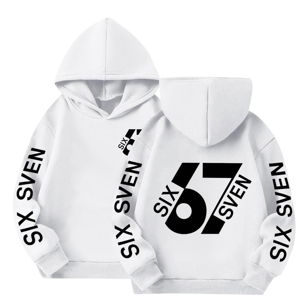 Boys' Printed Hooded Long-Sleeve Sweatshirt Casual Sports Comfort Sweatshirt