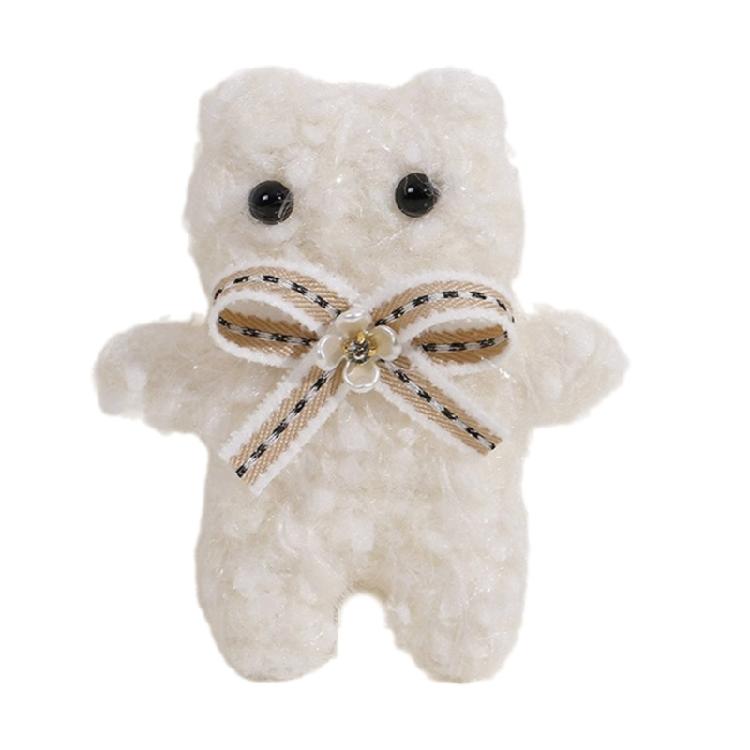 

Stylish Bear Bag Accessory Hair Clips Adornment Decoration for Fashionable Women белый