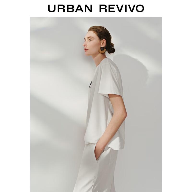 UR 2025 Cherry Print Cotton Loose T-Shirt