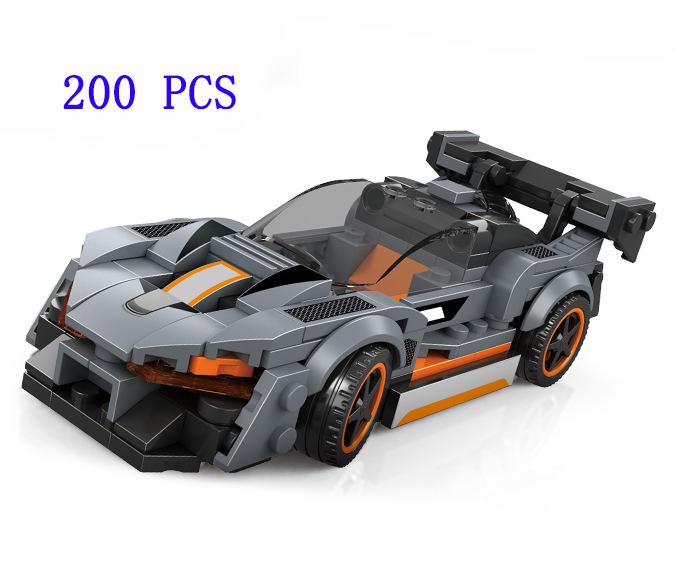 Auto da Corsa di Città Modello Blocchi da Costruzione Mattoncini Fai da Te MOC Giocattolo Classico Rally Sportivo Super Pilota Veicolo Regalo di Natale Tecnica