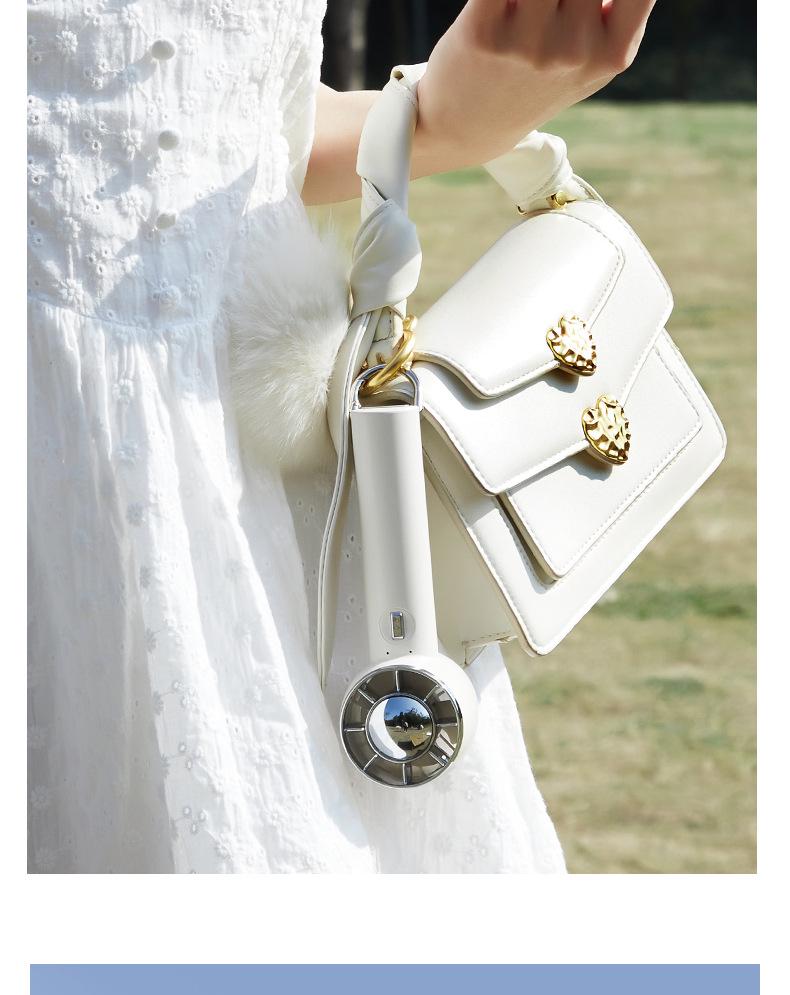 Portable USB-Charging Handheld Ice Pack Fan for Travel, Desktop, and Outdoor Use