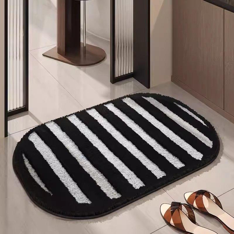 Bathroom Absorbent Mat Imitation Cashmere Carpet Floor Mat Household Non-Slip Foot Mat Quick-Dry Carpet Door Mat