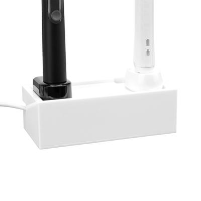 Linkidea Bathroom Mini Cable Management Electric Toothbrush Charger Organizer Cord Vanity Countertop Storage Case for Mini Power Strip Power Strip Not