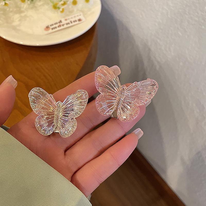 Colorful Butterfly Hairpin Side Clip Girl Sweet Broken Hair Clip Bangs Clip For Women  Barrettes Hair Accessories