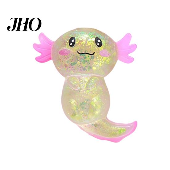 Dehnbarer Stressball Glitzer Salamander Knetspielzeug Entspannung Cartoon Zucker Kinder Sensorisch Dekompression Transparent Tier Fidget