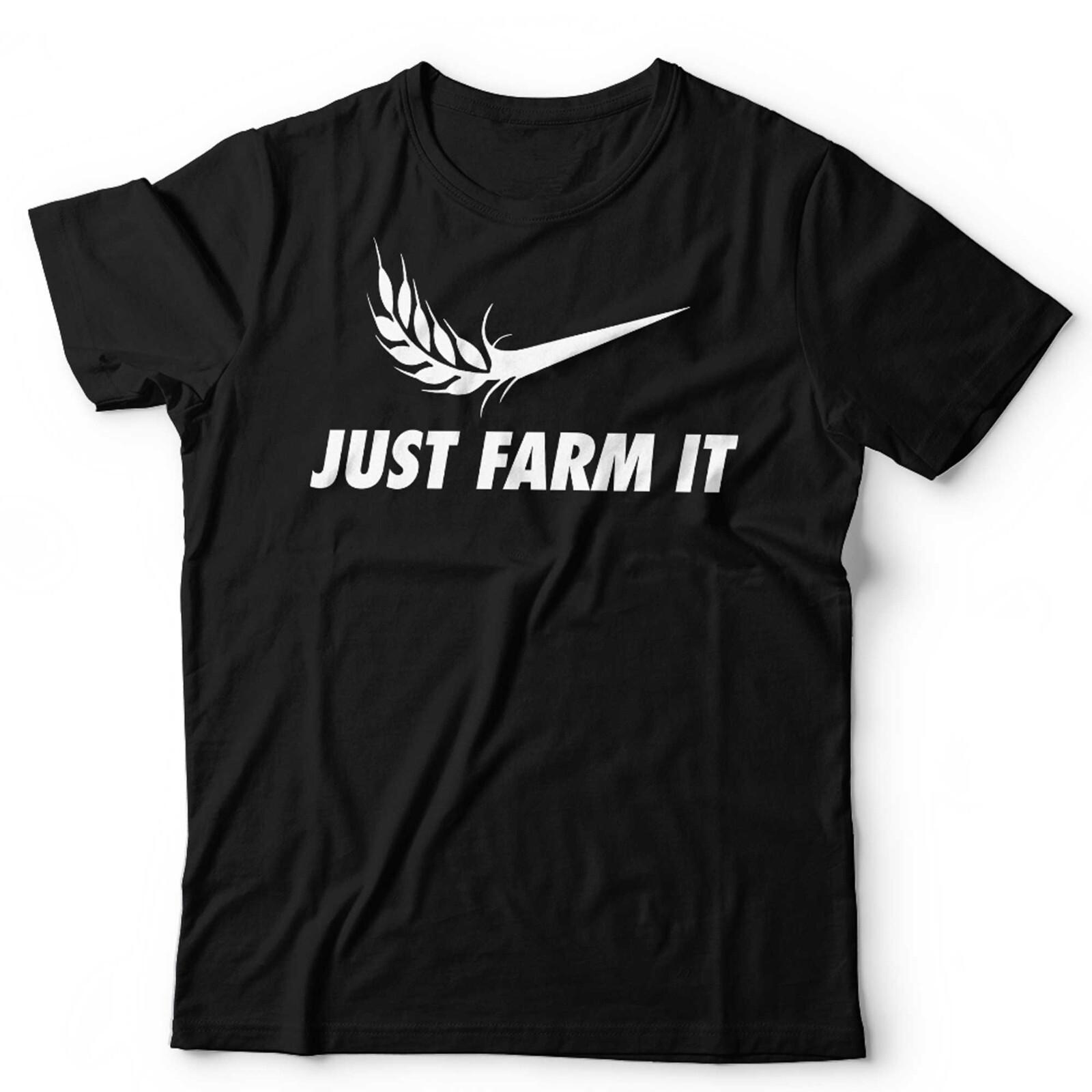Farming T Shirt Just Farm It Unisex Farmer Tractor Young Farmer XXL