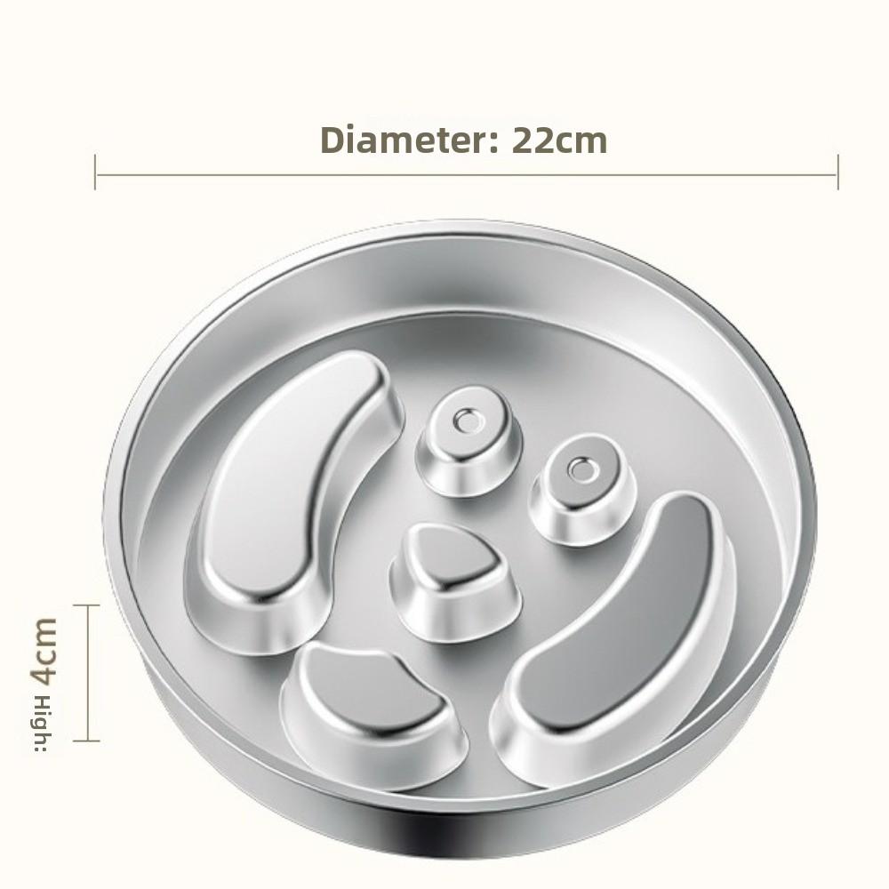 Non-Slip Dog Feeding Bowl 304 Stainless Steel Pet Lick Plate New Pet Food Bowl Pet Supplies