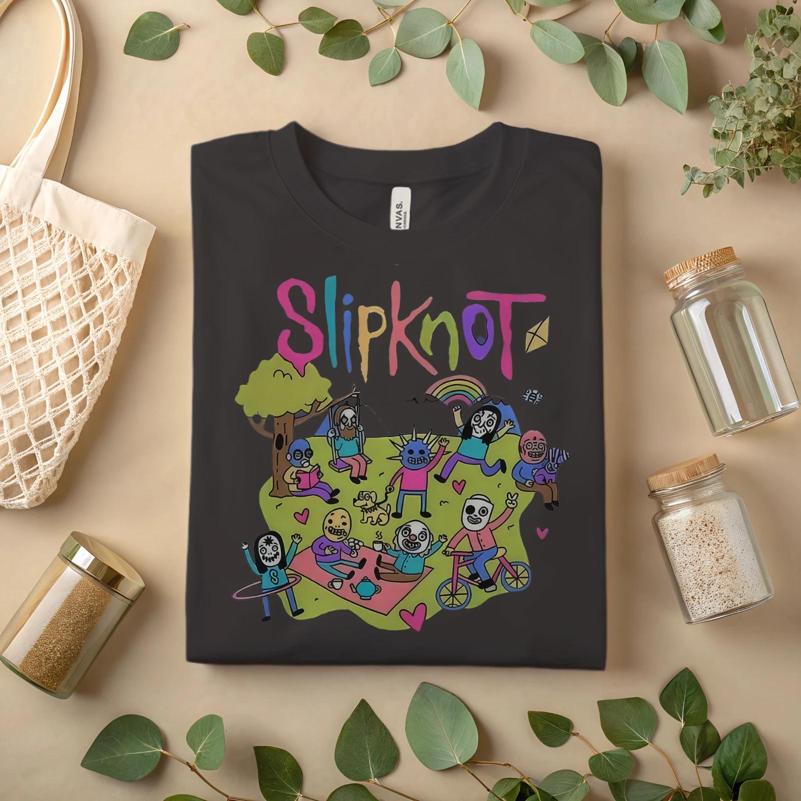 

Slipknot Cartoon Parody T-Shirt – Funny Cute Band Graphic Tee A474 4XL