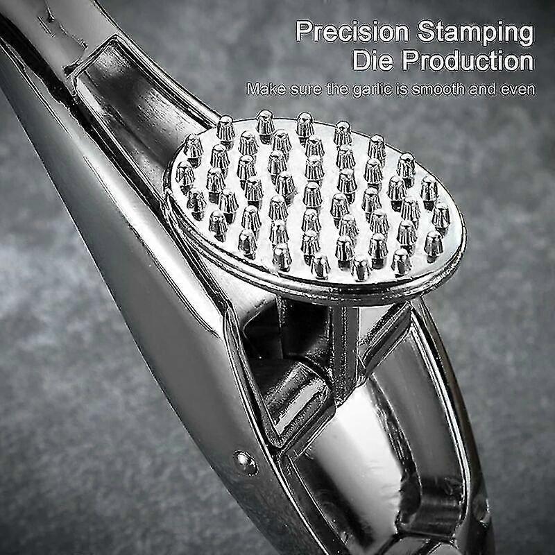 Garlic press, stainless steel garlic press, professional garlic press, dishwasher safe, garlic press with non-slip handle