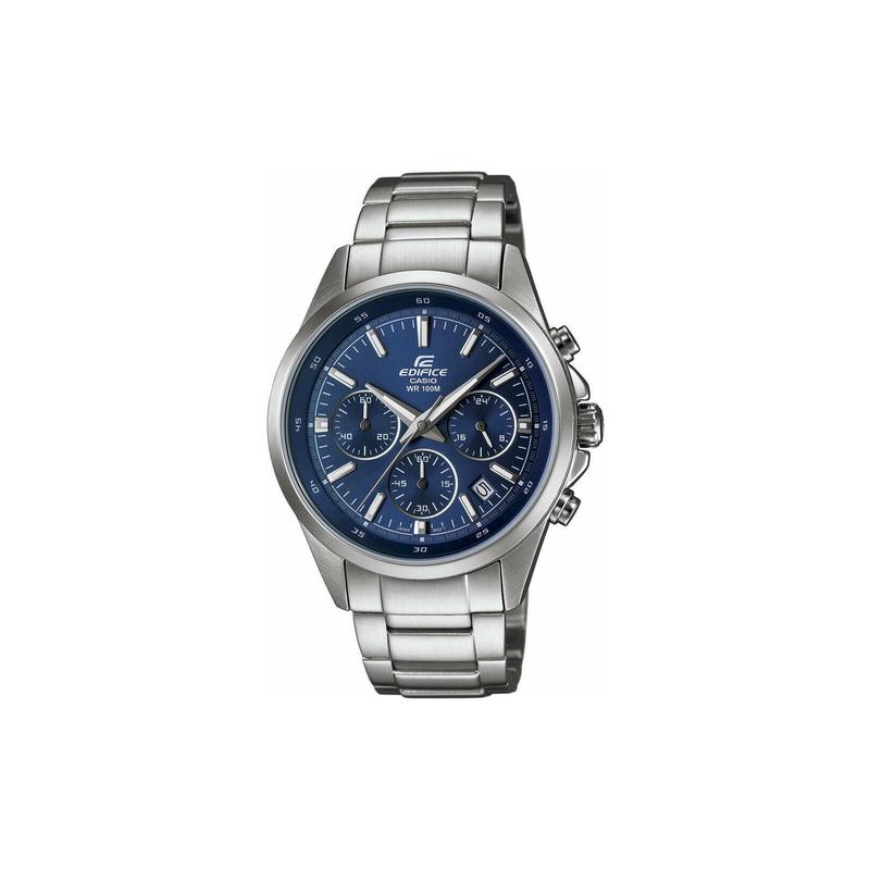 

Casio EDIFICE series waterproof quartz movement stainless steel strap Japanese and Korean watch men s watch blue dial EFR-527D-2A синій