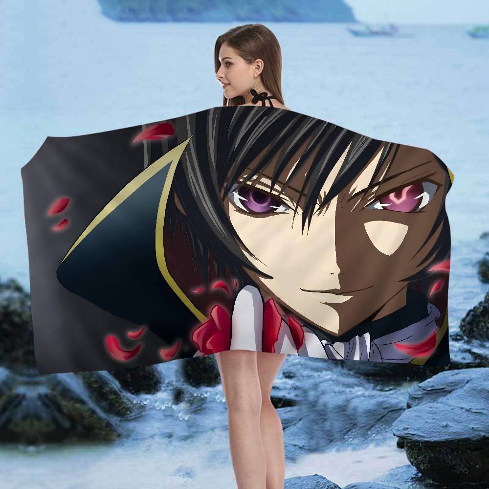 C-Code-Geass L-Lelouch Microfiber Beach Towel Absorbent Quick Dry Soft Yoga Swimming Resort Mountain Climbing Towel