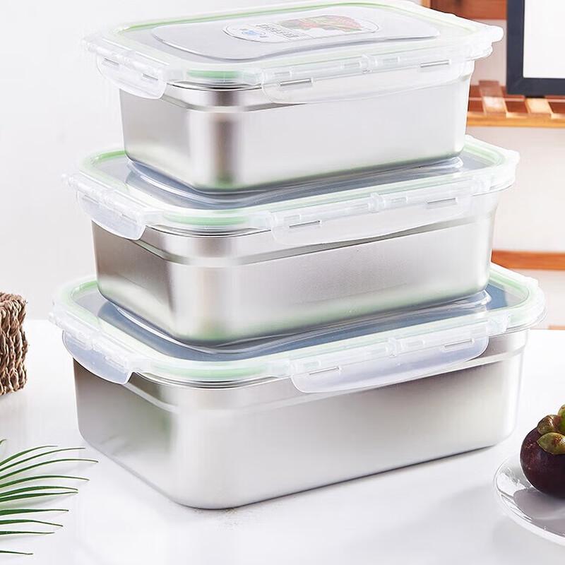 Huikuang 10.8L Extra Thick 304 Stainless Steel Food Storage Container