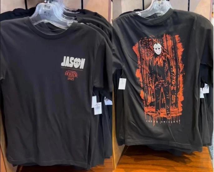 

Universal Studios Halloween Horror Nights 2025 Jason Universe T-Shirt Reprint Unisex T-Shirt L