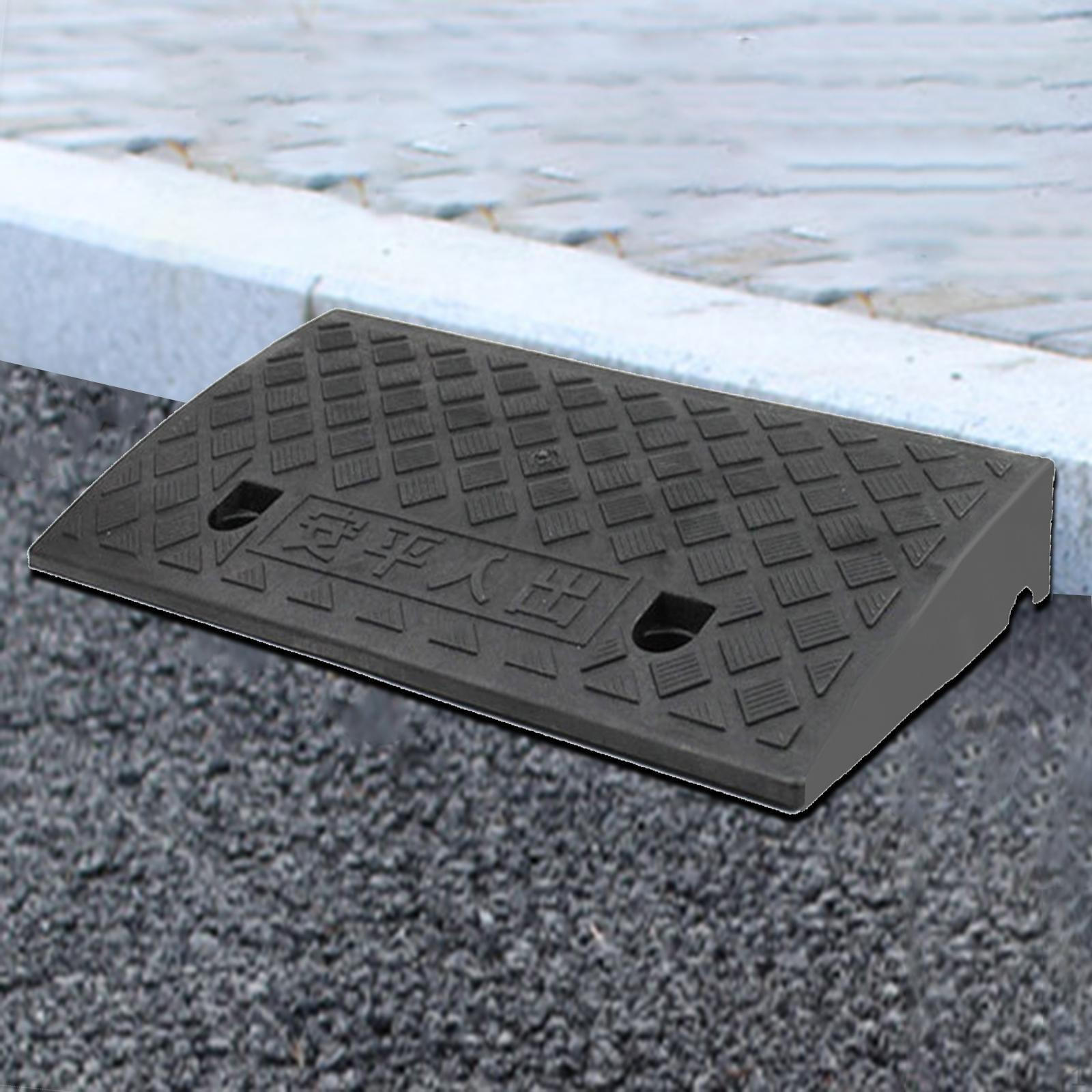 

над порогом бордюрный пандус прочный многоцелевой самодельный портативный придорожный уклонный коврик чёрный