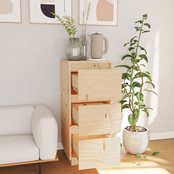 VidaXL Buffet 32x34x75 cm Bois massif de pin