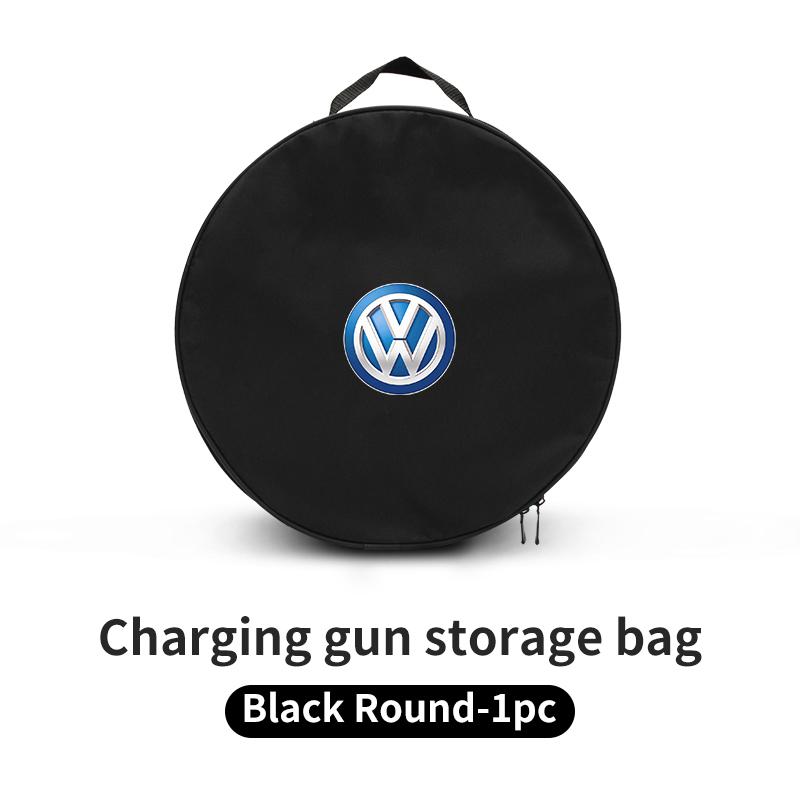 VW Car Charging Gun Bag Oxford Cloth Gun Cables Storage Box Auto Accessories For Volkswagen VW Scirocco Jetta Beetle Golf Passat