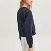 Skechers Yazan Series Printed Letter Round Neck Pullover Sweatshirt Women Sweatshirt Dark-Gray L423W139-00W5