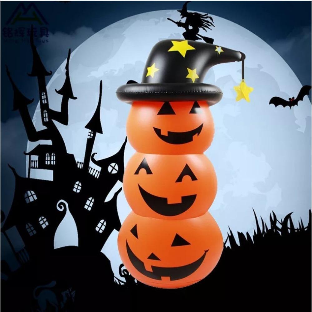 Halloween Kürbismann Tumbler Groß Aufblasbar Vertikaler Kürbismann Party Festliche Atmosphäre Requisiten Spielzeug Szenendekoration