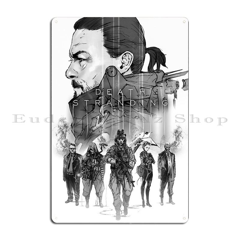 Death Stranding Poster Metal Sign Cinema Printed Decoration Cinema Classic Tin Sign Poster