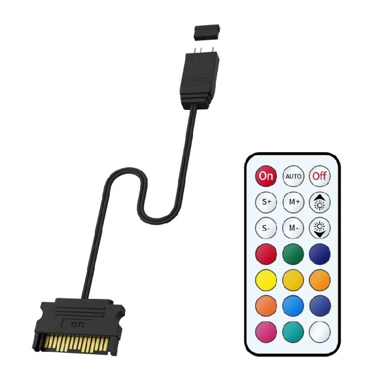 15Pin Power Computer Lighting Converter Supporting 10+ Color Effects via Remote Operation