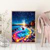 5d Diamond Painting Full Drill Fantasy Night Seaside Embroidery Mosaic Stone Landscape Crystal Wall Art