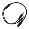 Durability 1Female to 2Male 5.5mmx2.1mm DC Power Supply Cable 36cm Length