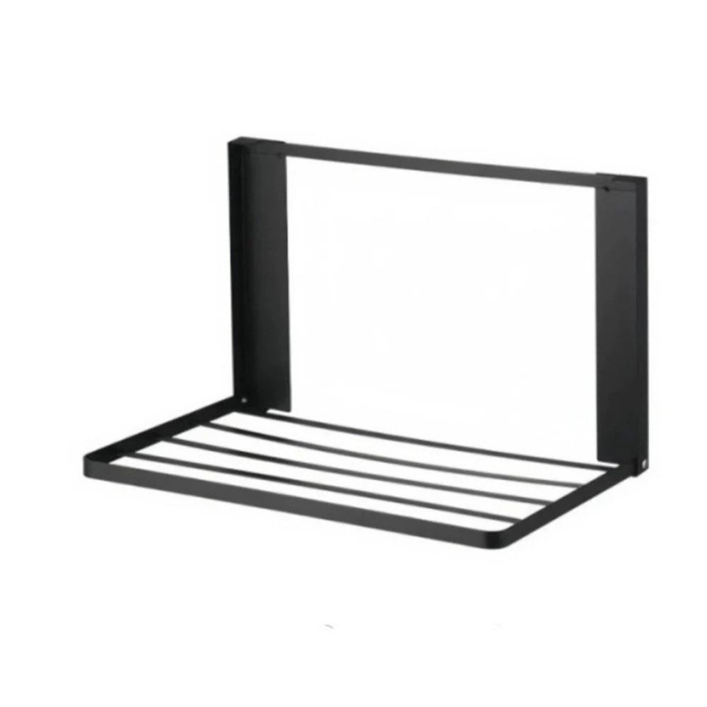 No Punching Magnetic Folding Storage Rack Heavy Duty Metal Side Shelf  Kitchen