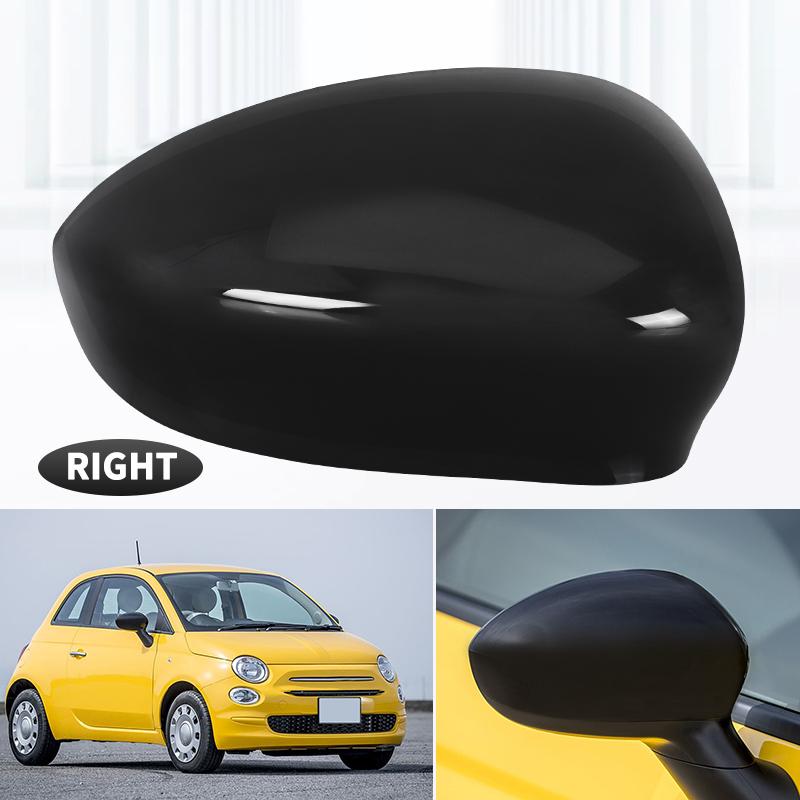 Door Side Wing Rearview Mirror Cover Cap For Fiat 500 500c Grande Punto 595 Abarth 695 2007 2008 2009 2010 - Mirror Housing