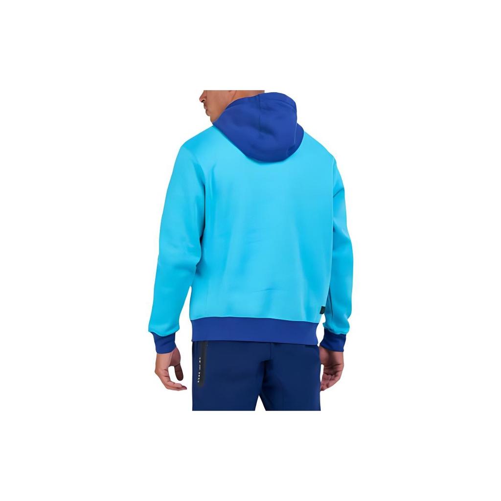 Nike FC Barcelona Soccer Training Fleece Hoodie Pullover Men Tops Blue CV8664-343