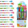 Tiny Mills Sea Animal Marine Life Turtle Multipoint Stackable Push Pencil Assortment for Birthday Party Carnival Goody Classroom Pinata Fillers