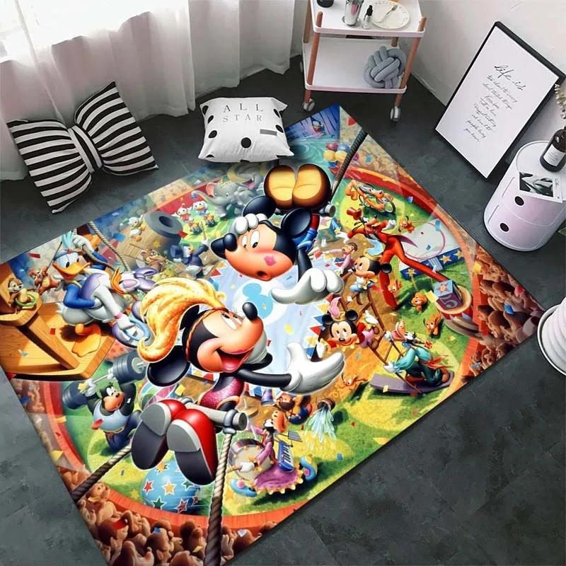 

3D Cartoon M-Mickey Print Floor Mat Carpet for Living Room Bedroom Large Soft Rugs Home Children s Room Mat Gift Multiple Sizes 40x60cm (16x24in)