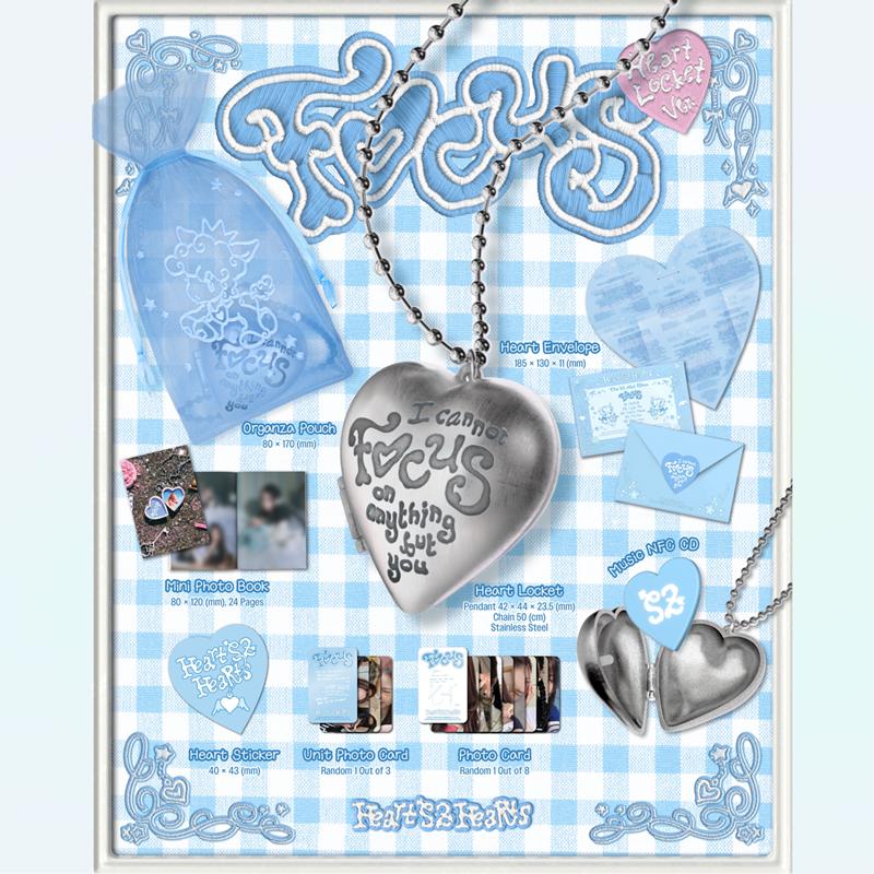 [Pre-order] Hearts2Hearts - MINI 1ST ALBUM [FOCUS] Heart Locket Ver. (Smart Album)