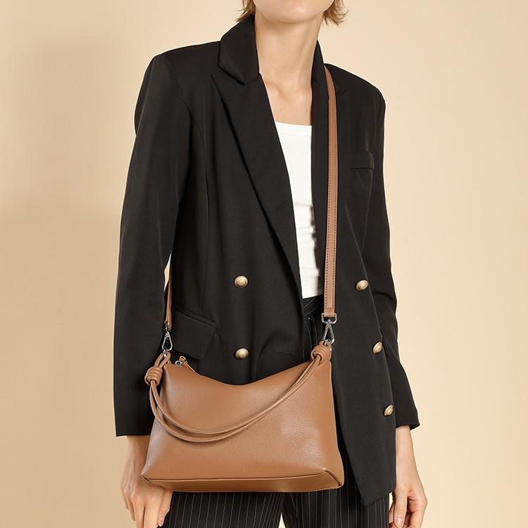 Casual Commuting Women's Bag, Top Layer Cowhide Shoulder Bag, 2025 New Model Underarm Tote Bag, Genuine Leather Trendy Crossbody Bag