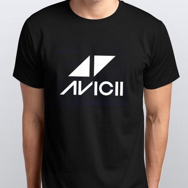 T-SHIRT AVICII taglie S M L XL XXL colori Nero, Bianco