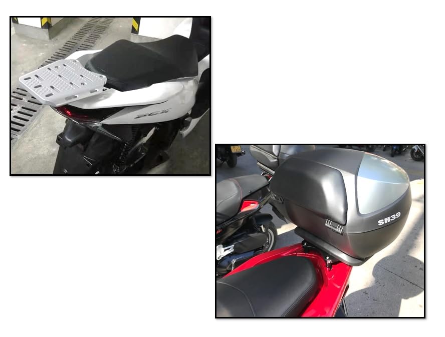 Honda PCX Rear Carrier Mounting Bracket (PCX2014~2023) PCX125 PCX150 PCX160 Universal Aftermarket Parts (Silver)