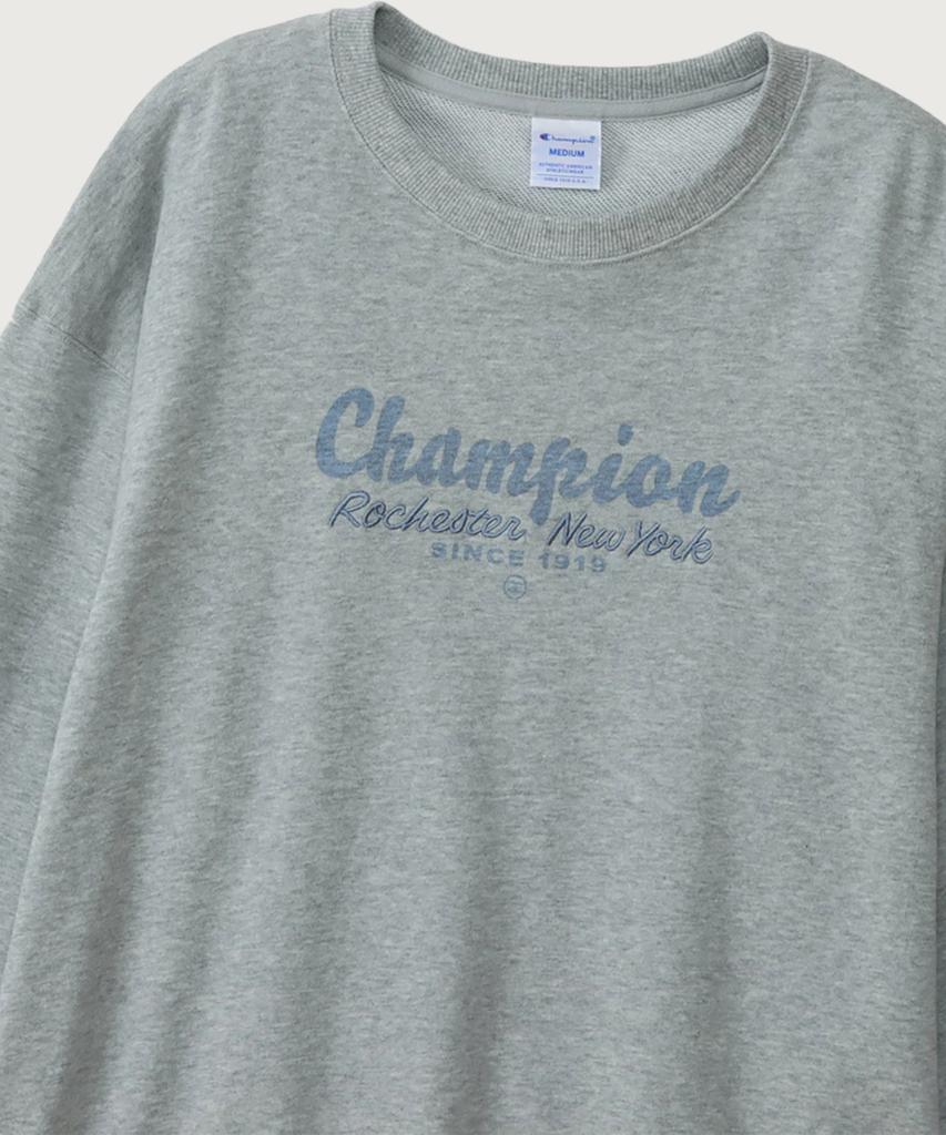 CHAMPION Women'S Rochester Loose Fit Crew Neck Sweatshirt Oxford Grey