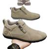 Soft-Soled Men's Mid-Top Zipper Casual Slip-On Shoes - Light Luxury Trendy Style