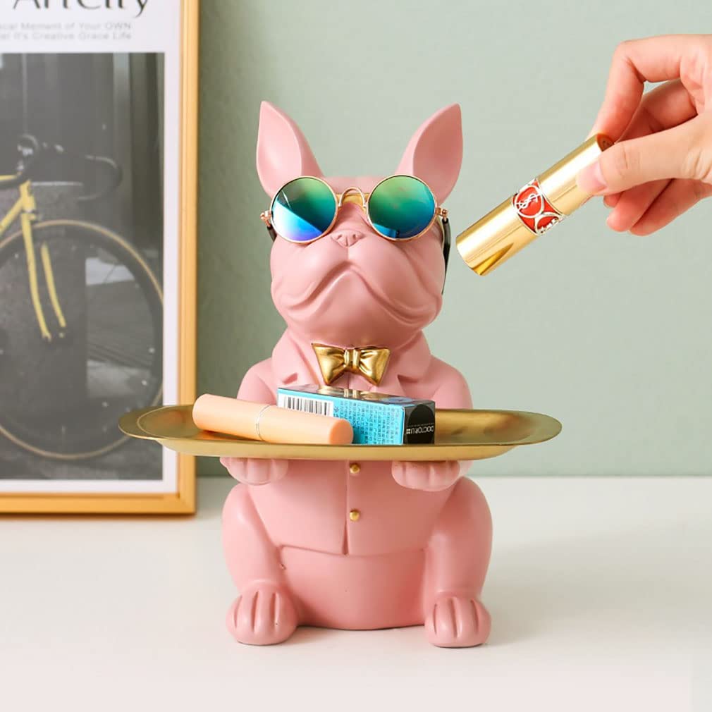 Accessory Funny Miscellaneous French Bulldog Key Birthday Stylish Interior [Devalier] Holder, Goods, Holder, Gift, (Chocolate Pink) li-06-pk