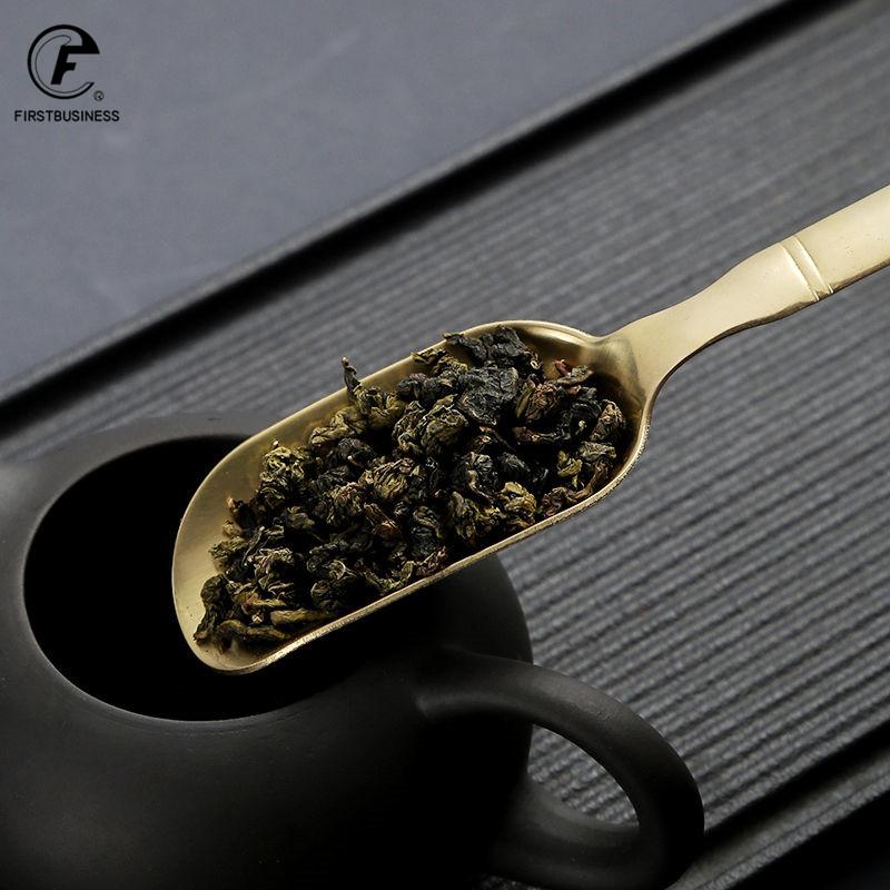 Brass Copper Dinnerware Set Spoon Tea Spoon Dessert Coffee Ice Cream Spoons Kitchen Accessories Bar Tools New Bamboo Creative