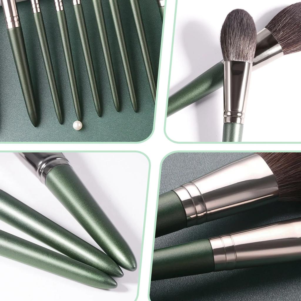 9PCS Makeup Brushes Set Eye Shadow Foundation Powder Contour Makeup Brush Cosmetic Beauty Tool Kit