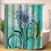 Sunflower Flowers Red Rose Shower Curtain Bath Waterproof Curtains For Living Room Luxury Set Screen Bathroom Accessories Sets